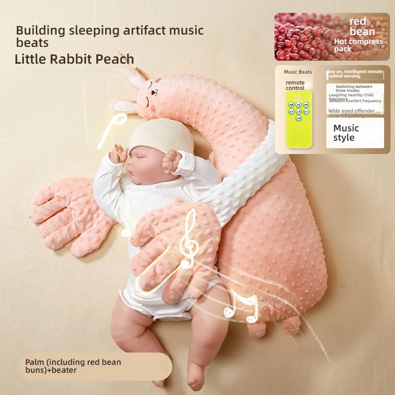 

Успокаивающая ладонь для младенца, объятия, сон, похлопывание, комфортный артефакт, подушка-плюш для успокоения младенца от испуга, похлопывание по попе Sleeping Music Bunny