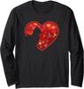 Cat Heart Cute Funny Gift for Cat Pet Lovers Long Sleeve Tshirt