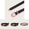 Retro Style Ladies Waist Belt Set With Nickel Alloy Buckles And Natural Elements