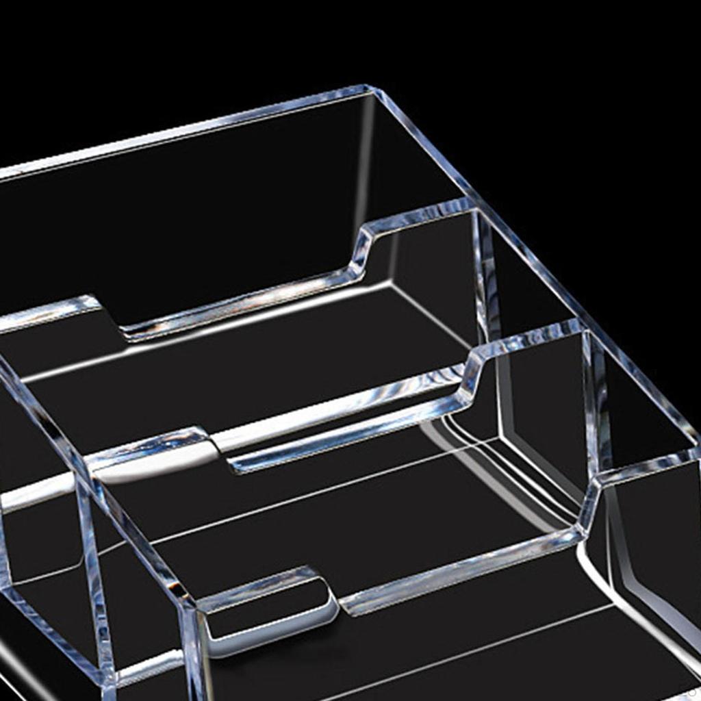 Acryl Display Schreibtisch Visitenkartenhalter Klar Container Organizer Name Karten Stehen für Büro
