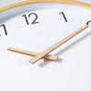 30CM Wood-grain imitation wall clock for living room, Nordic minimalist style, silent, living room decorative clock