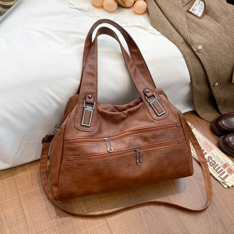 Torba Vintage o Dużej Pojemności Damska Torba na Ramię Dojazdy Torba Listonoszka