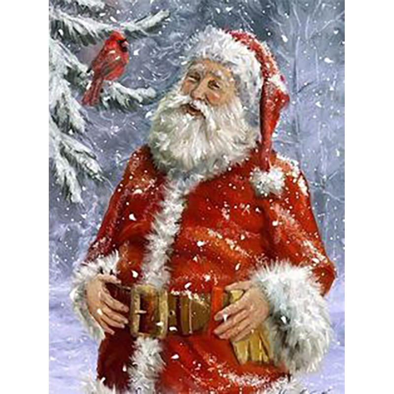 DIY Santa Claus 5D Diamond Painting Full Round Drill Christmas Gift Home Decoration Embroidery Cross Stitch Handcraft Art Kits