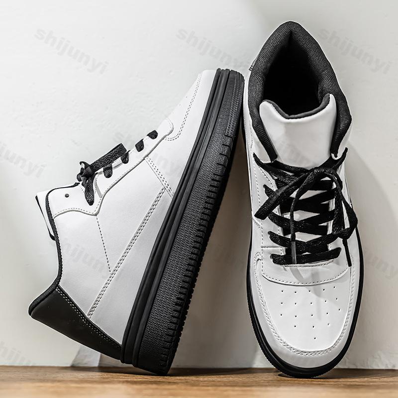 

Ccise Niche Design High Top Thick Soled Casual Sports Shoes for Men s 2026 Autumn Fash Versatile Comfortable Chunky sneakers 39 чёрный