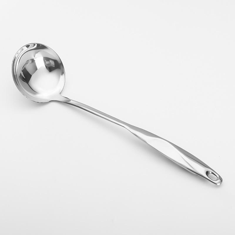 Stainless Steel Spatula Set: Hollow Handle, S-Shaped Stir-Fry Spatula, Powder Strainer, Water Separator, Spaghetti Spoon