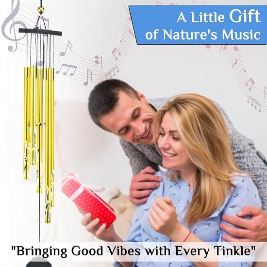 Clopoței de vânt pentru dormitor, living și balcon – Articole cadou pentru decorul casei pentru energie pozitivă, petrecerea de inaugurare a casei și decorul camerei