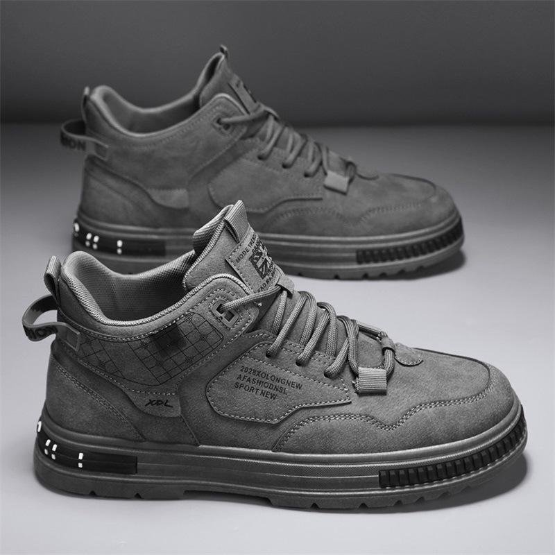 Men's Casual Ankle Boots 2025 New High Top Sneakers Outdoor walking Shoes for Men Non Slip Platform Boots Zapatillas Hombre