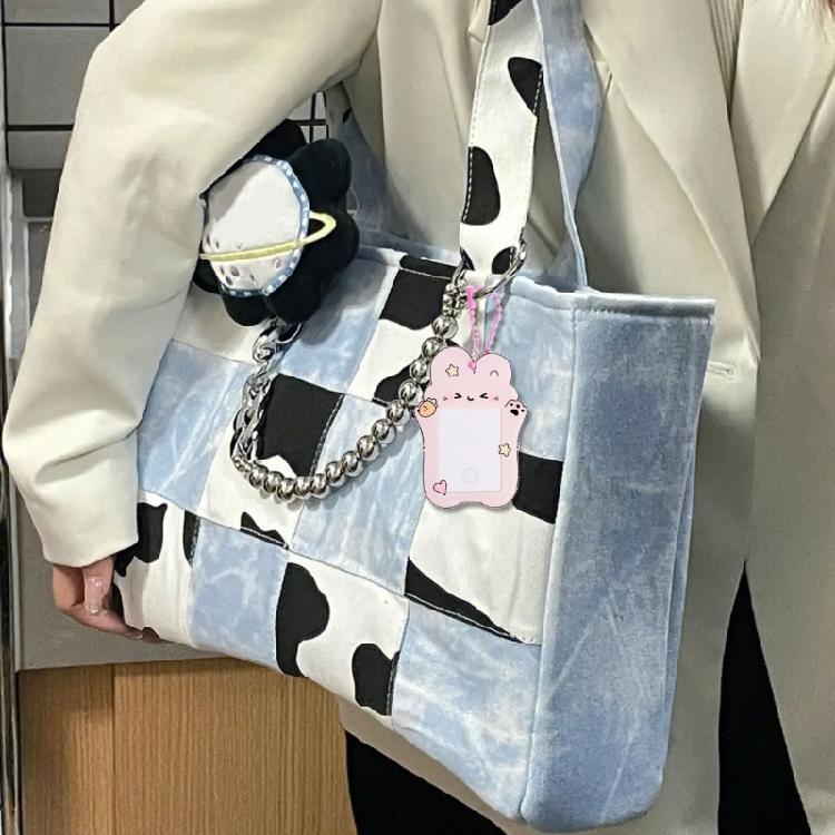 Lovely Cartoon Photocard Holder with Keychain,Cartoon Animal Photo Card Sleeve ID Bank Credit Card Holder Protector