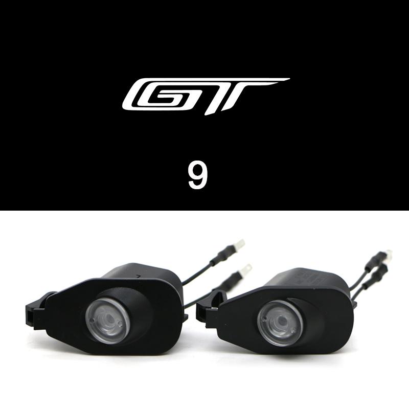 For Ford Mustang 2013-2022 Side Rearview Mirror Welcome Icon Lights HD LED Projector Ghost Shadow Lamp Modification Never Fade