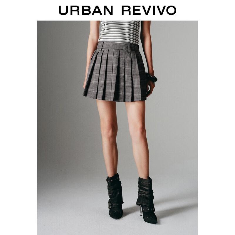 UR 2025 Summer Women s Retro Collegiate A-Line Mini Skirt XS