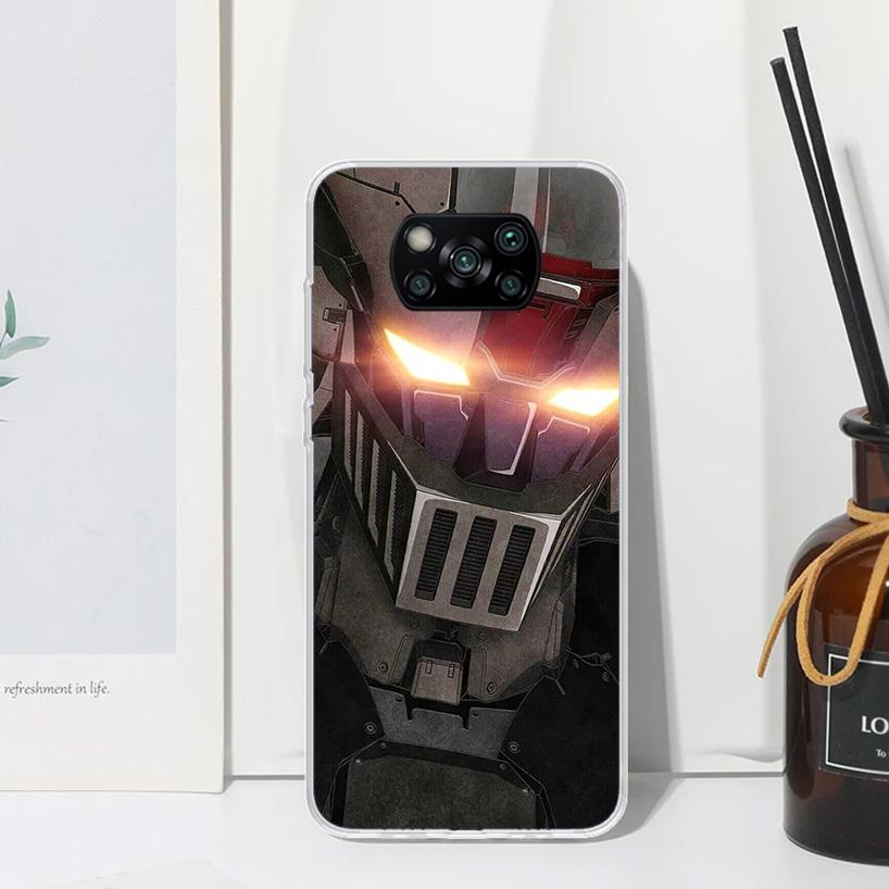 M-Mazinger Z Anime Phone Case For Xiaomi Poco X7 X6 X5 M7 M8 Pro F7 Ultra Redmi 15C 15 13C 13 12C 12 10 10C 10A Art Fundas Poco