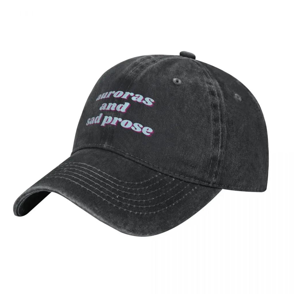 retro auroras and sad prose Baseball Cap derby hat Christmas Hat Horse Hat Sunscreen Womens Unisexs