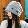 Loose Version Thin Hat Women's Stuffed Outdoor Heattechknitting Hat