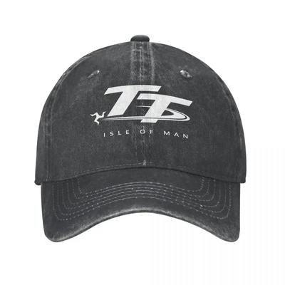 Isle Of Man TT Motorcycle Baseball Cap Vintage Distressed Denim Snapback for Men Women Outdoor Activities S Hat