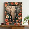 5d DIY Diamond Painting Cross Stitch Animals Elephants Flowers Diamond Embroidery Mosaic Full Round Drill Home Decor Arts