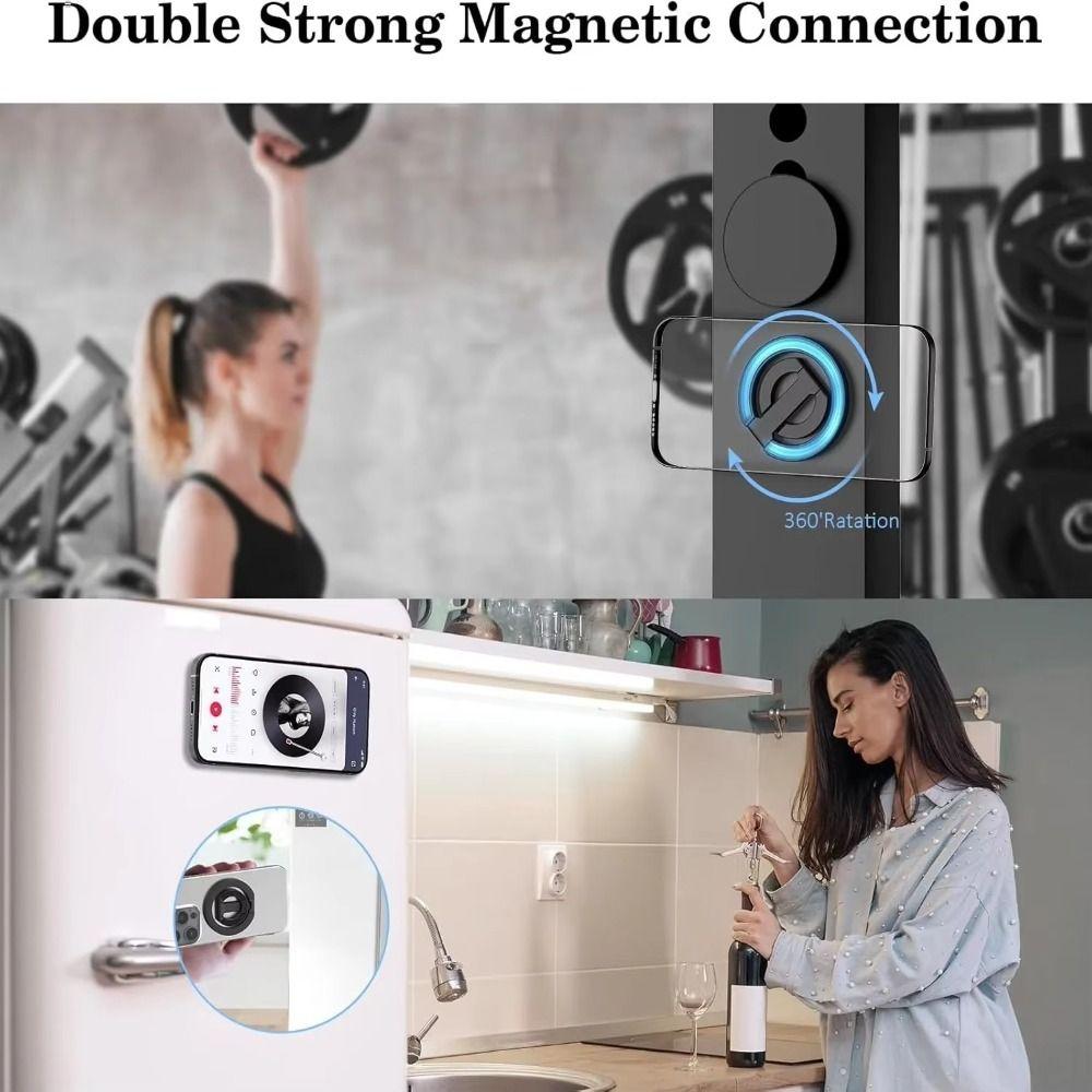 360° Rotation Magnetic Phone Stand Double-Sided Bracket Accessories for iPhone 16 15 14 13 Series