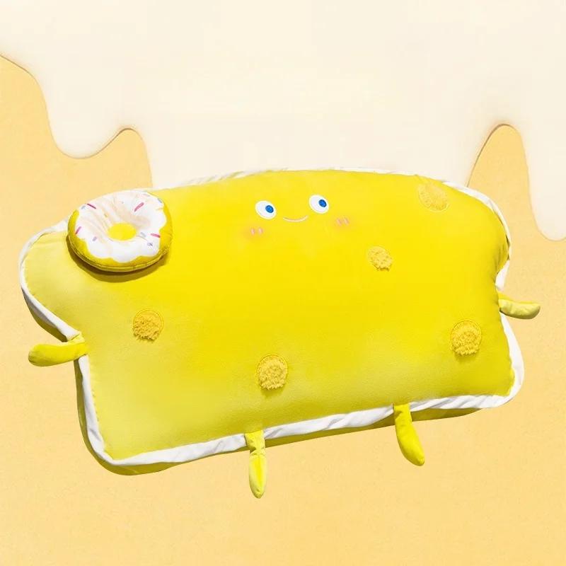 

Мультяшная Каваий Плюшевая Подушка Игрушка в виде Хлеба с Сыром, Набитый Круассан с Сыром, Пушистая Мягкая Подушка, Подарок на День Святого Валентина для Девочки, Декор 80cm