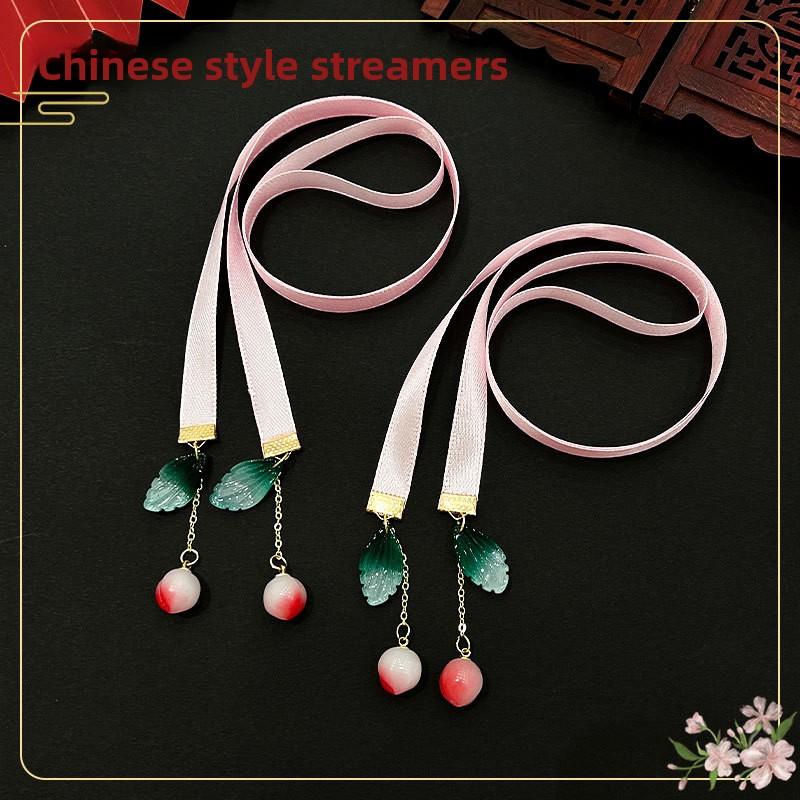 2025 New Hanfu Hair Accessories Girls Ancient Style Headwear Baby Chinese Bell Ribbon Kids Tassel Hairband Traditional Must-Have