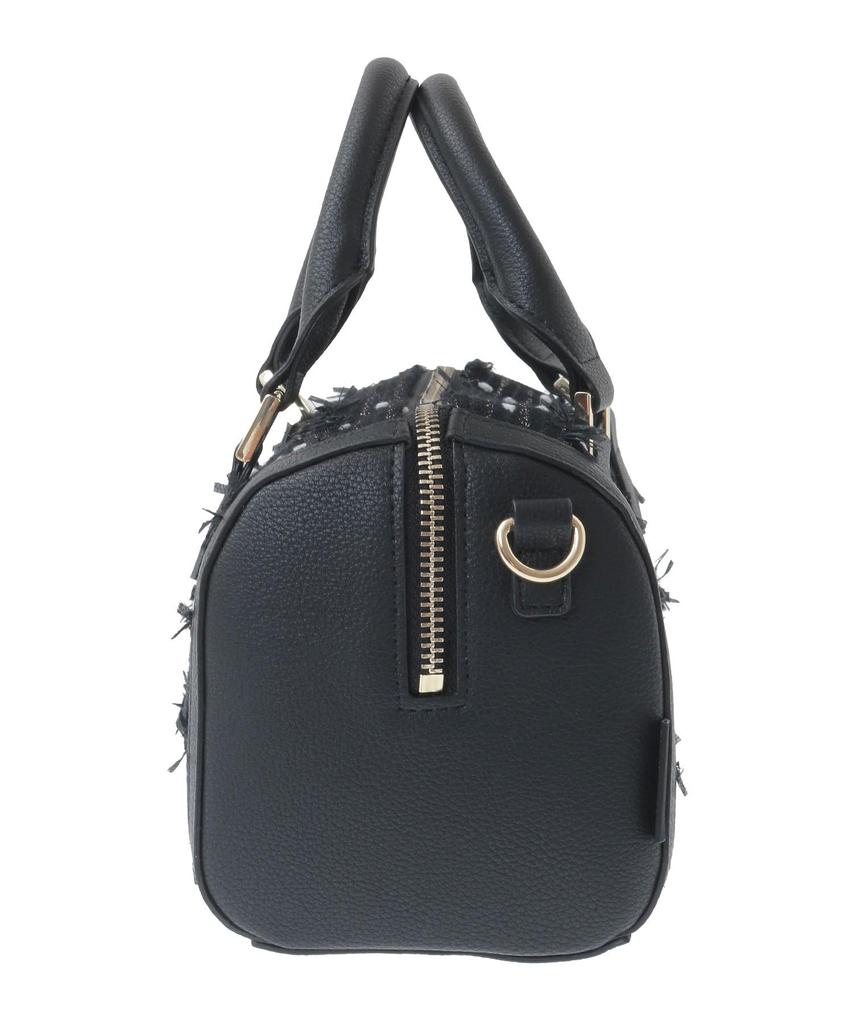 Maison de Fleur LINTON Tweed Mini Boston Ivory 2-Way Bag, Women's,