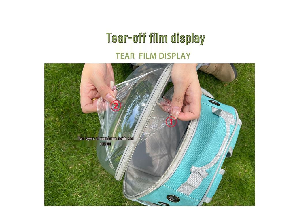 Transparent Leather Bird Carrier with Food Cup - Breathable, Double-Shoulder Portable Handbag for Bird Travel