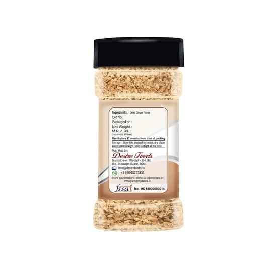 Desire Dried Ginger Flakes 80 Gram [Rich Aroma, Improves Digestion & Boosts Immunity]