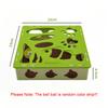 Multi-hole Maze Box Cat Toy with Bell Interactive Foraging Play Box Sandpaper Bottom Kitten Claw Grinding Toys Pets Supplies