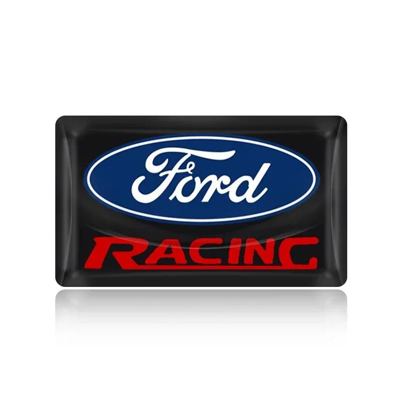 

Car Sticker 2026 Ford New 2025 Hot 2/5/10Pcs Carbon Fiber Steering Wheel Car Emblem 3D Stickers For Ford Fiesta MK7 Mondeo MK4 S