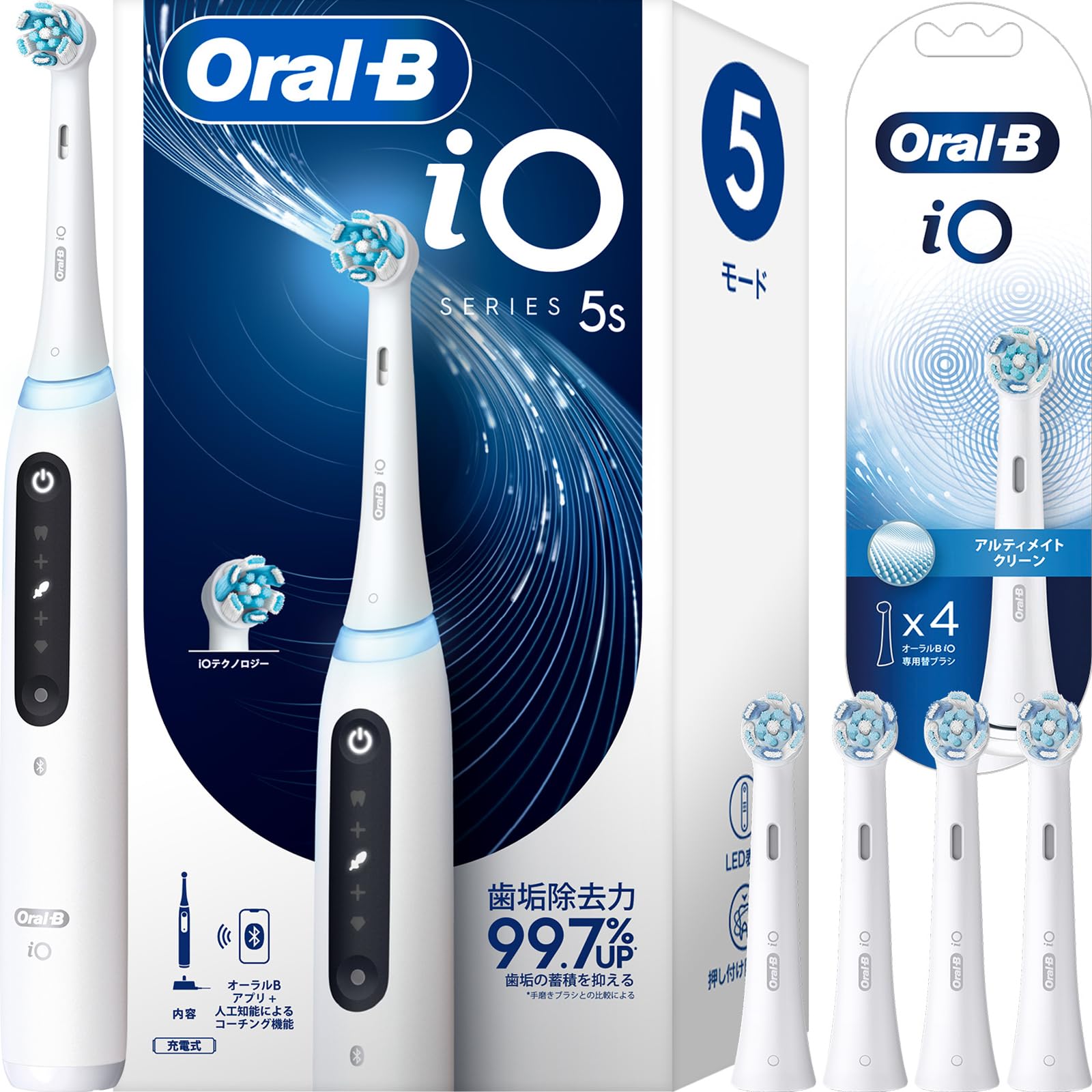 

Oral B iO5S Quite White IO5 Ultimate Clean White 4 шт. +