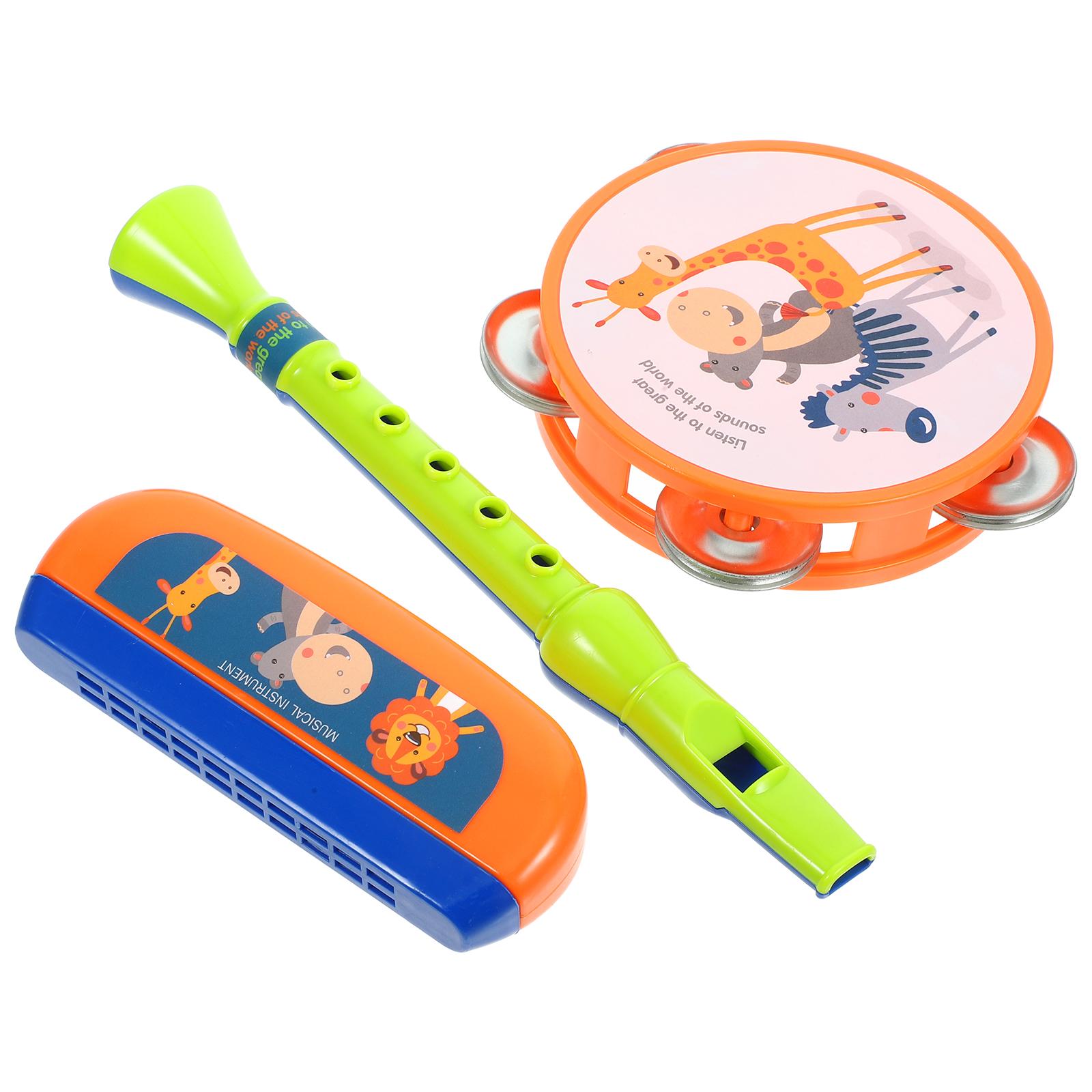 

Флейта для начинающих, пикколо для детей, бубен, барабан, блокфлейта, игрушка, музыкальные инструменты, губная гармошка для детей