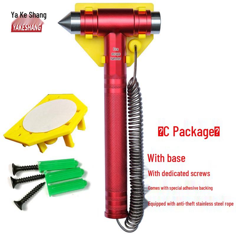 Emergency Escape Safety Hammer with Steel Rope