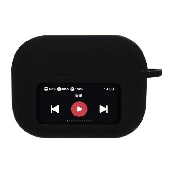 Bluetooth-compatible Earbud Silicone Case for AirPods Shockproof Wireless Earphone Charging Case Cover with Screen Headphone Protective Shell Sleeve