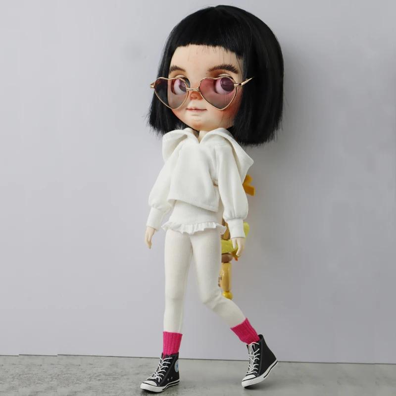 For Blythe Doll Clothes Sweater for Ob24 Ob22 Azone Dolls Jeans and Hoodie
