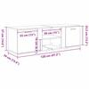 TV Cabinet Vintage Wood Look 120 x 34 x 37 cm Engineered Wood