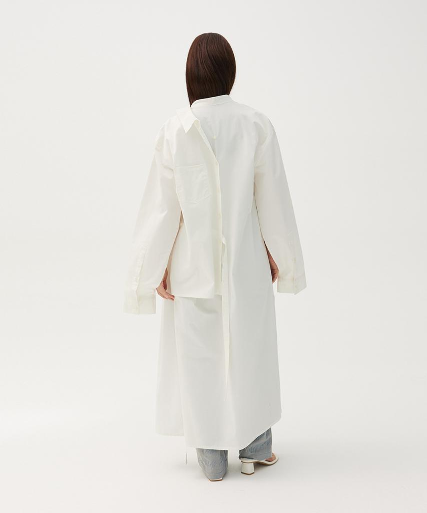 Meuameu Origami Slit Long Shirt