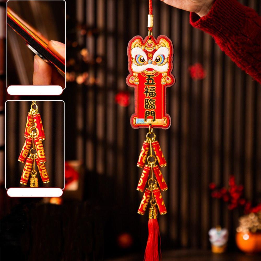 Rote Neujahrsdekoration Traditionelles Pferdejahr Hängende Ornamente Heimdekoration