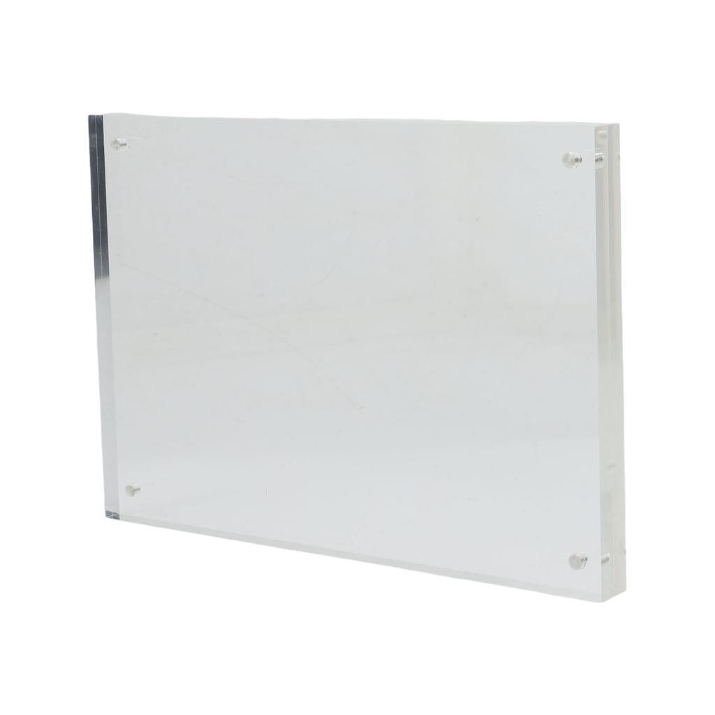 Cadre Photo Magnétique Élégant en Acrylique Transparent pour Différentes Tailles et Affichages