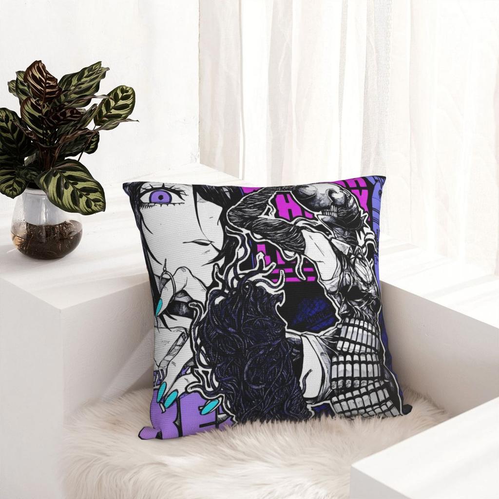 Chainsaw Man Reze Bombs Devil Square Pillow Cases Anime Cushion Cover Funny Decor Pillowcase For Home 45X45Cm