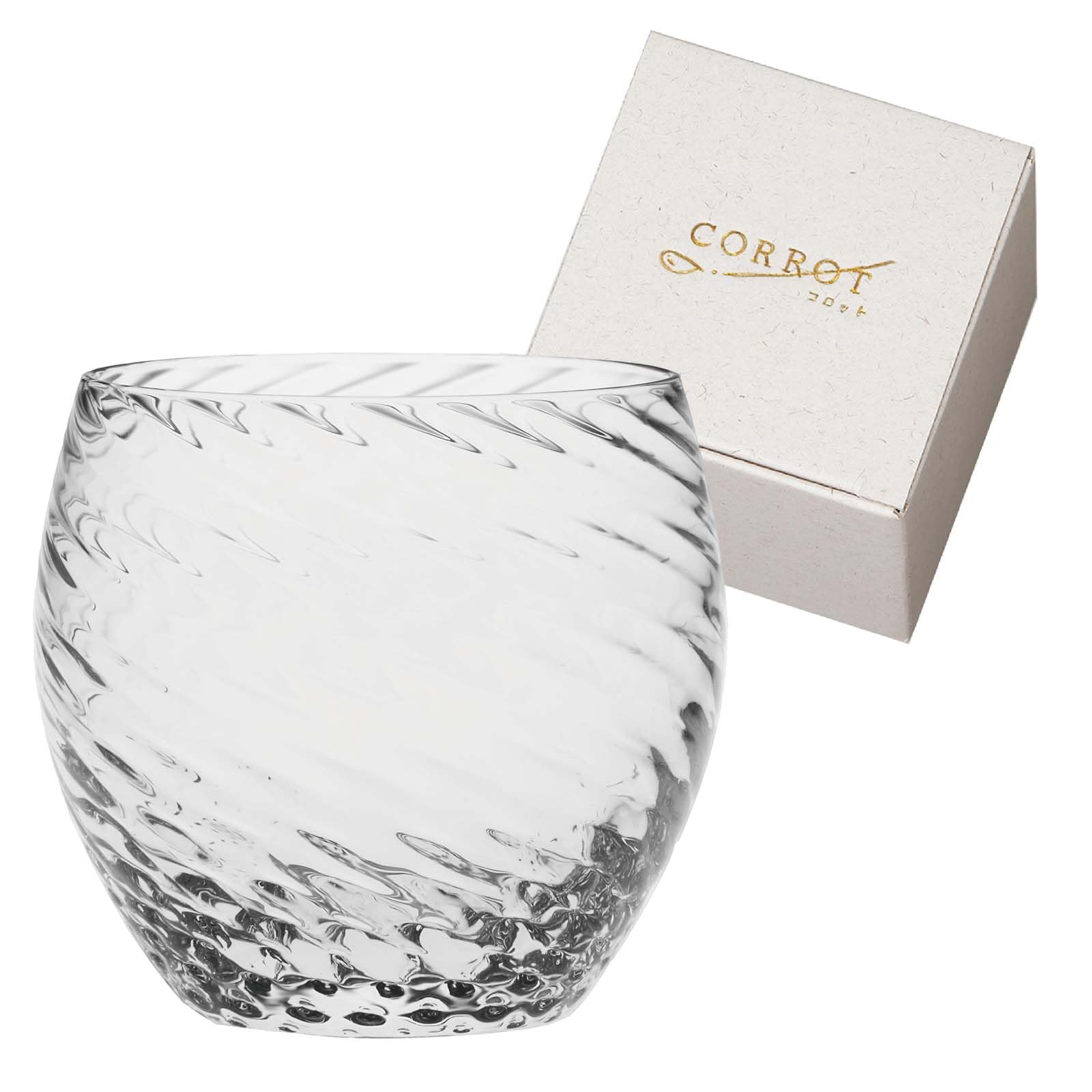 Toyo Sasaki Glass CORROT Whirlpool 10086 Made in [Handmade Glass, Japan, 310ml]
