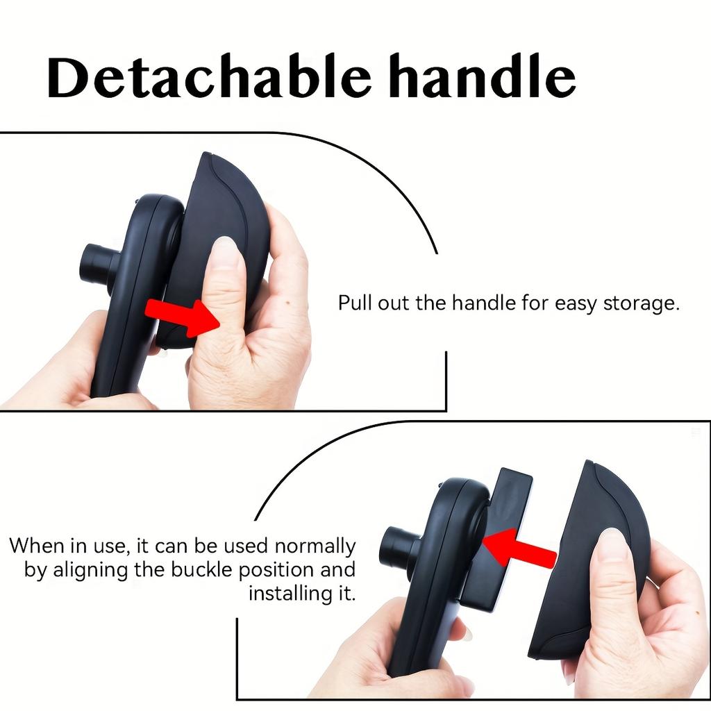 4 in 1 Stainless Steel Manual Can Opener with Removable Non Slip Handle , Portable, Safe , Smooth Cutting for Cans, Lids, Bottle Caps , Beer Caps