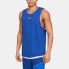 Under Armour UA Baseline Basketball Regular Loose Breathable Tank Top Men Tops Navy-Blue 1351288-486
