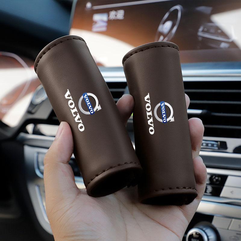 Valve Cap 2Pcs Car Roof Armrest Pull Handle Protection Non-Slip Cover For Volvo XC90 V90 V60 XC60 V40 S80 S60 S90 C40 XC40 V70