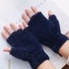 Winter Mink Imitation Solid Color Gloves