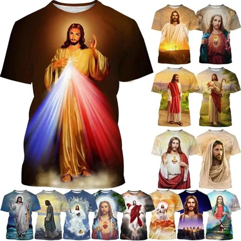 

Jesus Love Every Christian 3D Printing T-shirt Summer Fashion Jesus Pattern Men Women Hot Short Sleeve Casual Tshirt Ropa Hombre 6XL
