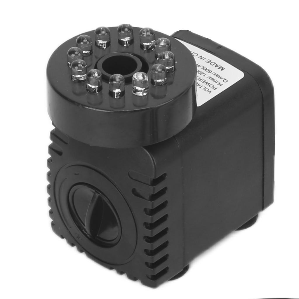 Submersible Fountain Pump With LED Light   Light for Water Feature Aquarium Fish   Home Decoration Fountain