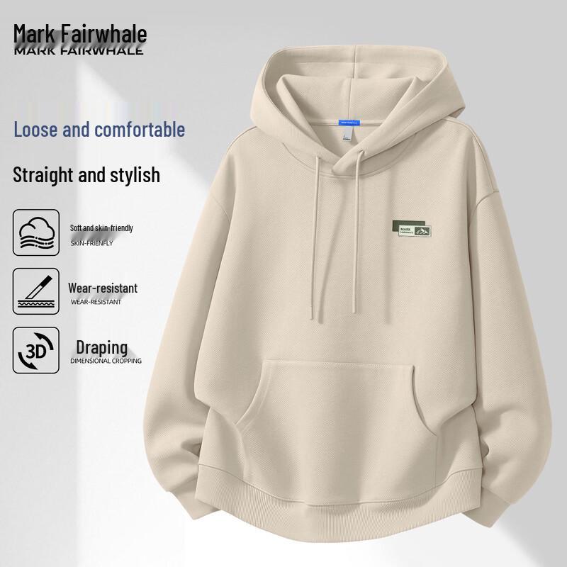 Mark Fairwhale Men's American Retro Casual Hooded Sweatshirt