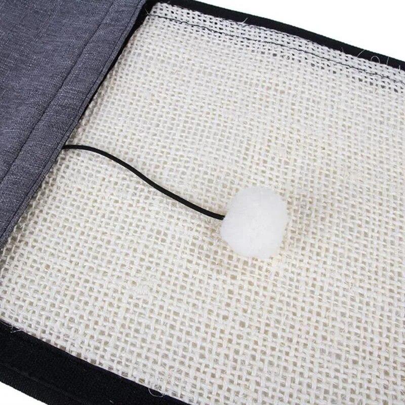 Haustier Katzen Krallen Kratzen Spielmatte Hängen Bett Sisal Hanf Pad Bord Teppich Für Möbel Schutz Scratcher Kratzen Pads