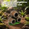 Handcrafted Resins Wine Barrels Hideaways Fish Shelter Reptiles Hide Cave for Reptiles Enclosure Amphibian Habitat