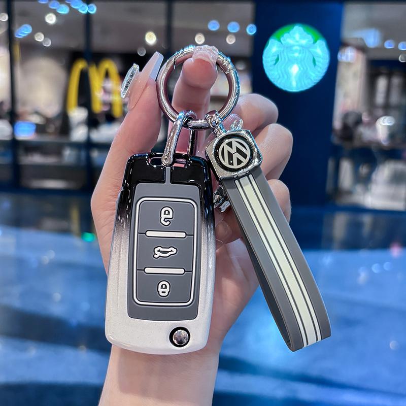 2026 Heiß Für VW VOLKSWAGEN Zinklegierung Auto Fernbedienung Schlüsselhülle Abdeckung Schale Für Volkswagen VW Polo Golf Passat Tiguan Beetle Caddy T5