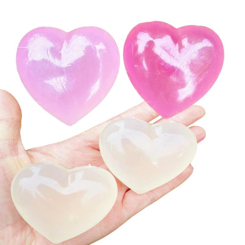 

Kids Maltose Cute Change Color Heart Press Plaything Counter-Stress Vent Sphere Slow Rebound Relieves Stress Toys Adult Gift