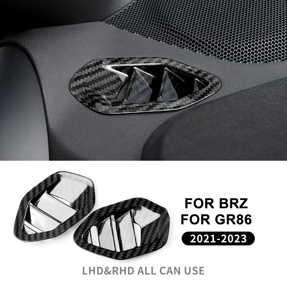 

Real Hard Carbon Fiber Cover For Subaru BRZ Toyota GR86 2025 2025 2025 2025 Dashboard Side Air Vent Sticker LHD RHD Accessories